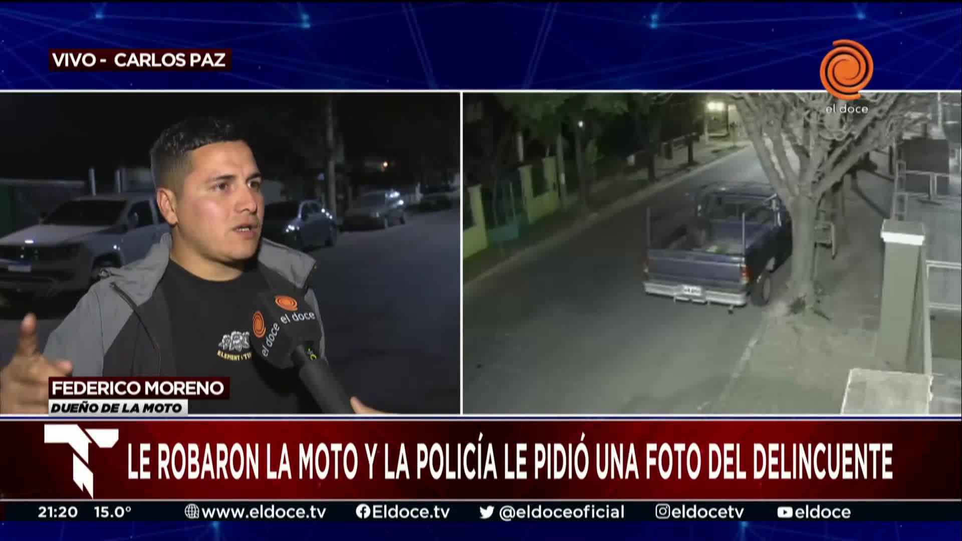 La impotencia del joven al que le robaron la moto y se le burlan en las redes