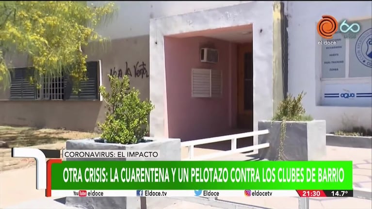 La crisis del coronavirus afecta a los clubes de barrio en Córdoba