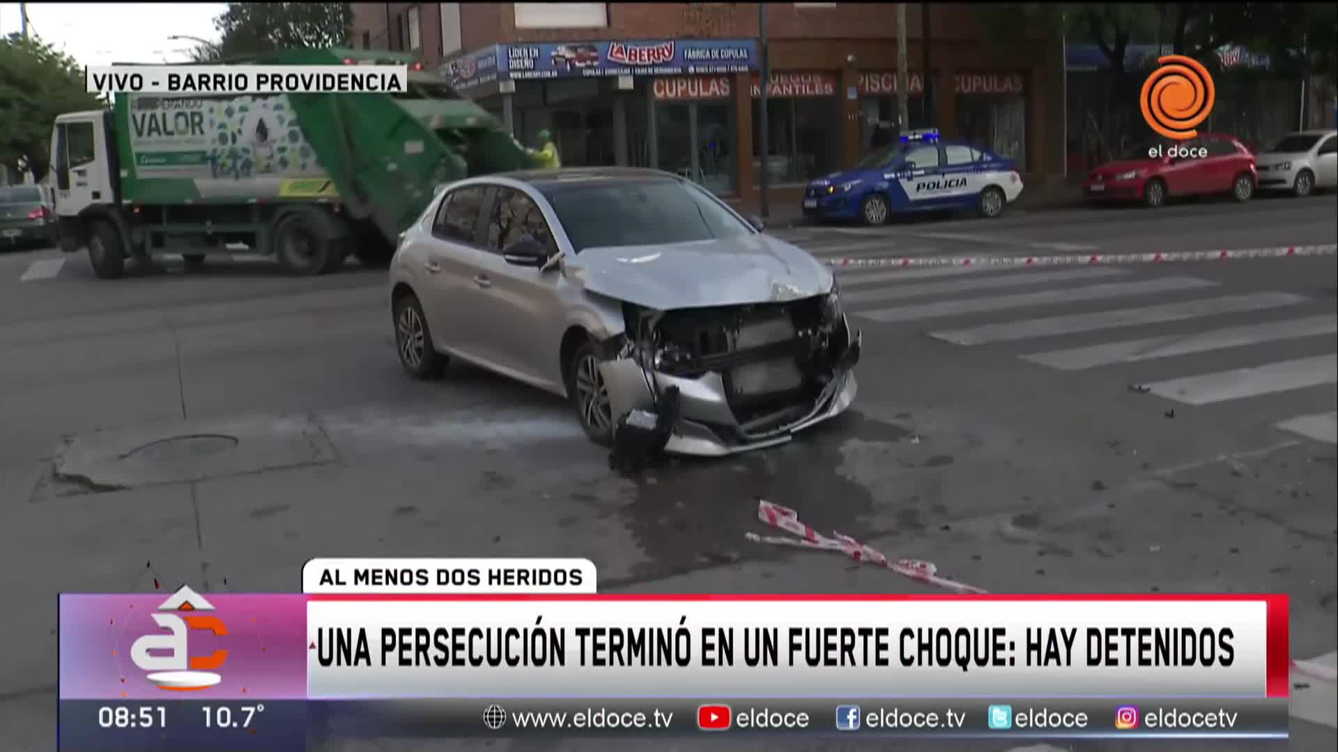 Persecución y choque 