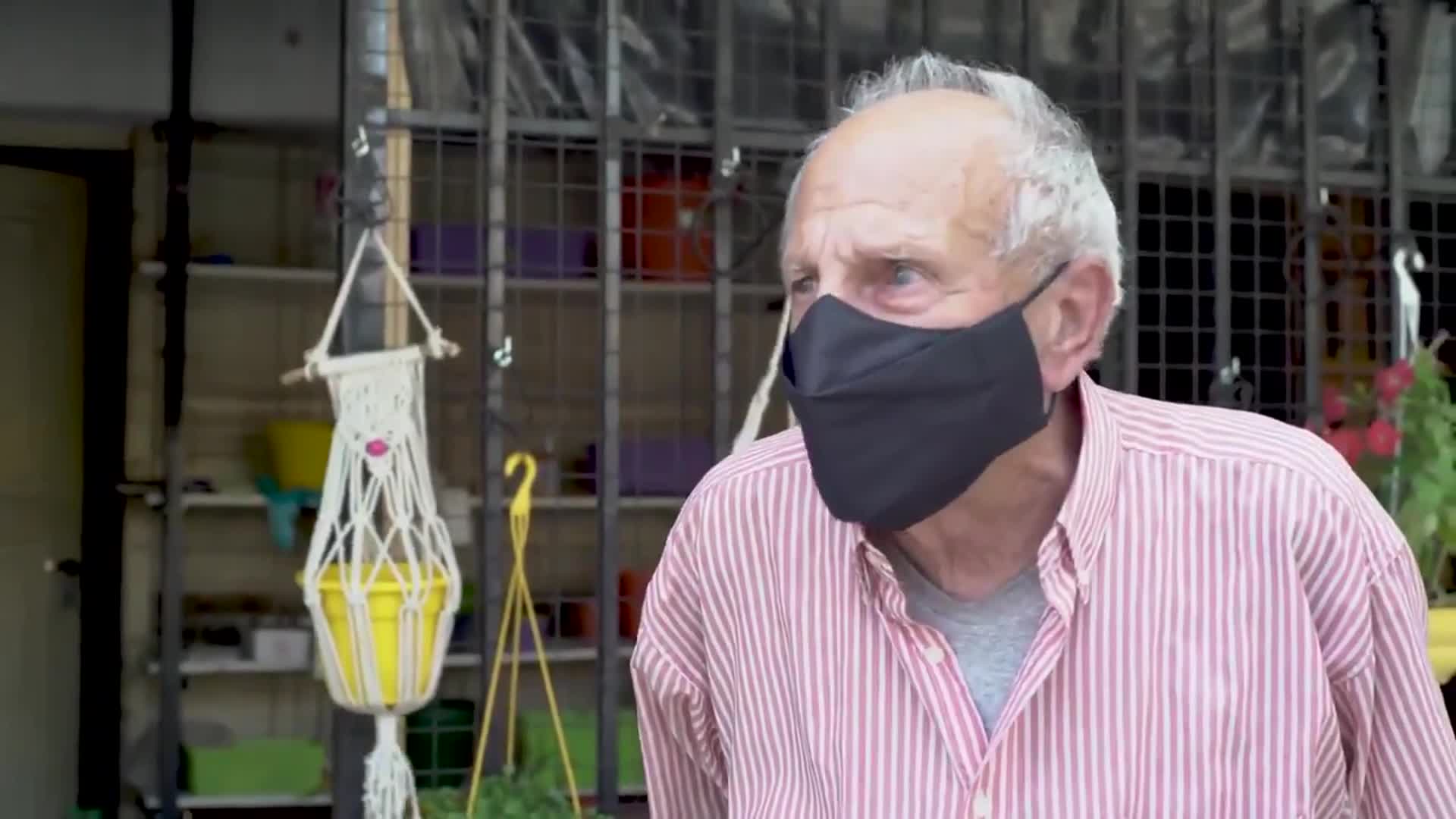 El abuelo del vivero viral fue sorprendido por Belgrano