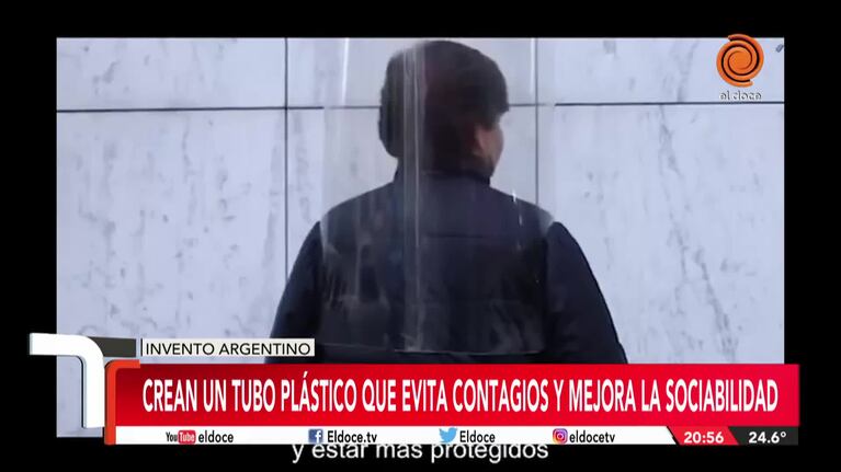 Coronavirus: el tubo de plástico que evita contagios y mejora la sociabilidad