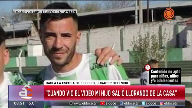 Insólita defensa de la esposa de un jugador: “El arma era de un vecino borracho”