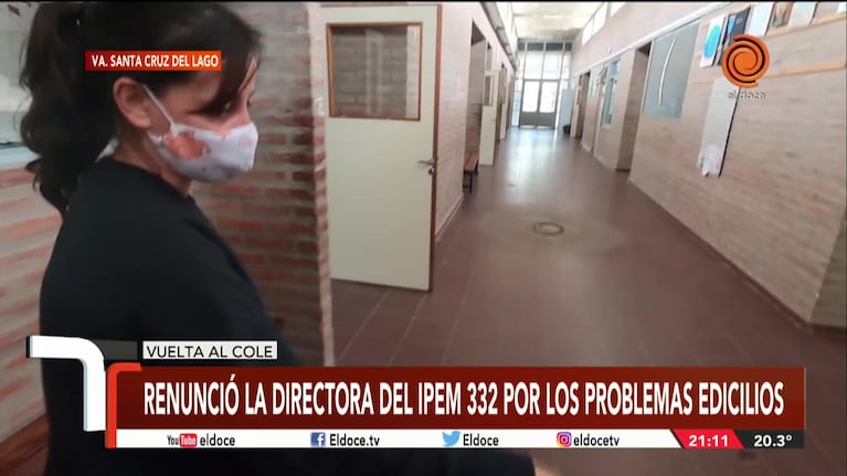 Por falta de respuestas, renunció la directora de una escuela en mal estado