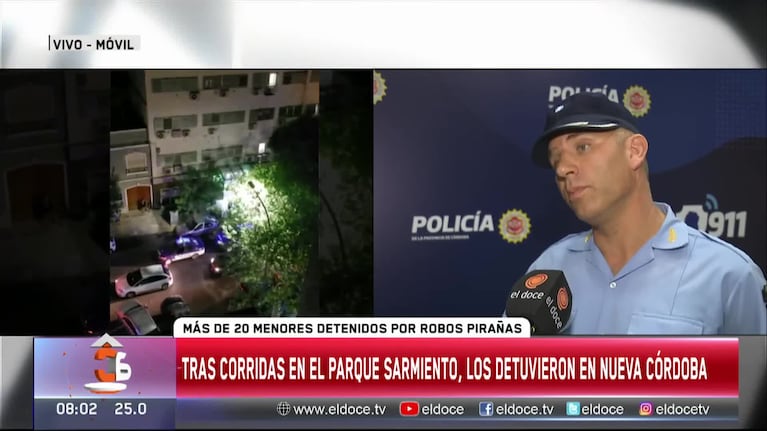 Más de 20 detenidos por robos piraña en Nueva Córdoba