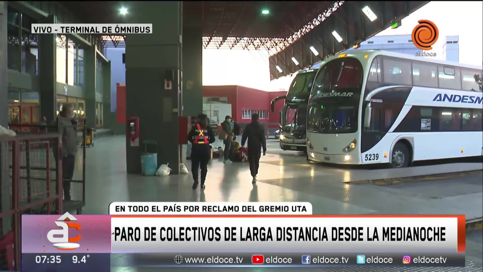 Transporte de larga distancia: UTA anunció un paro de 72 horas