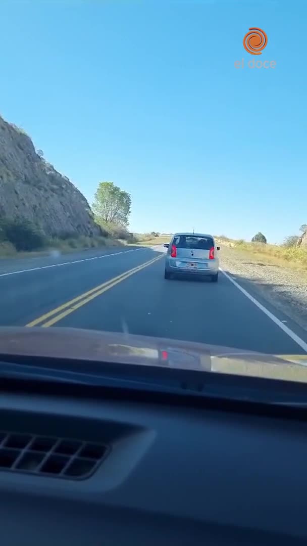 Temeraria maniobra en las Altas Cumbres