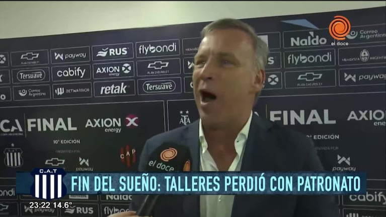 Fassi tras la derrota de Talleres: "El dolor es por la gente"