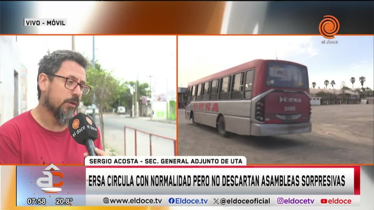 Ersa circula con normalidad en Córdoba pero no descartan asambleas sorpresivas