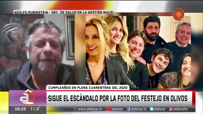 Rubinstein sobre la foto: "No les importa, ese es el mayor problema"