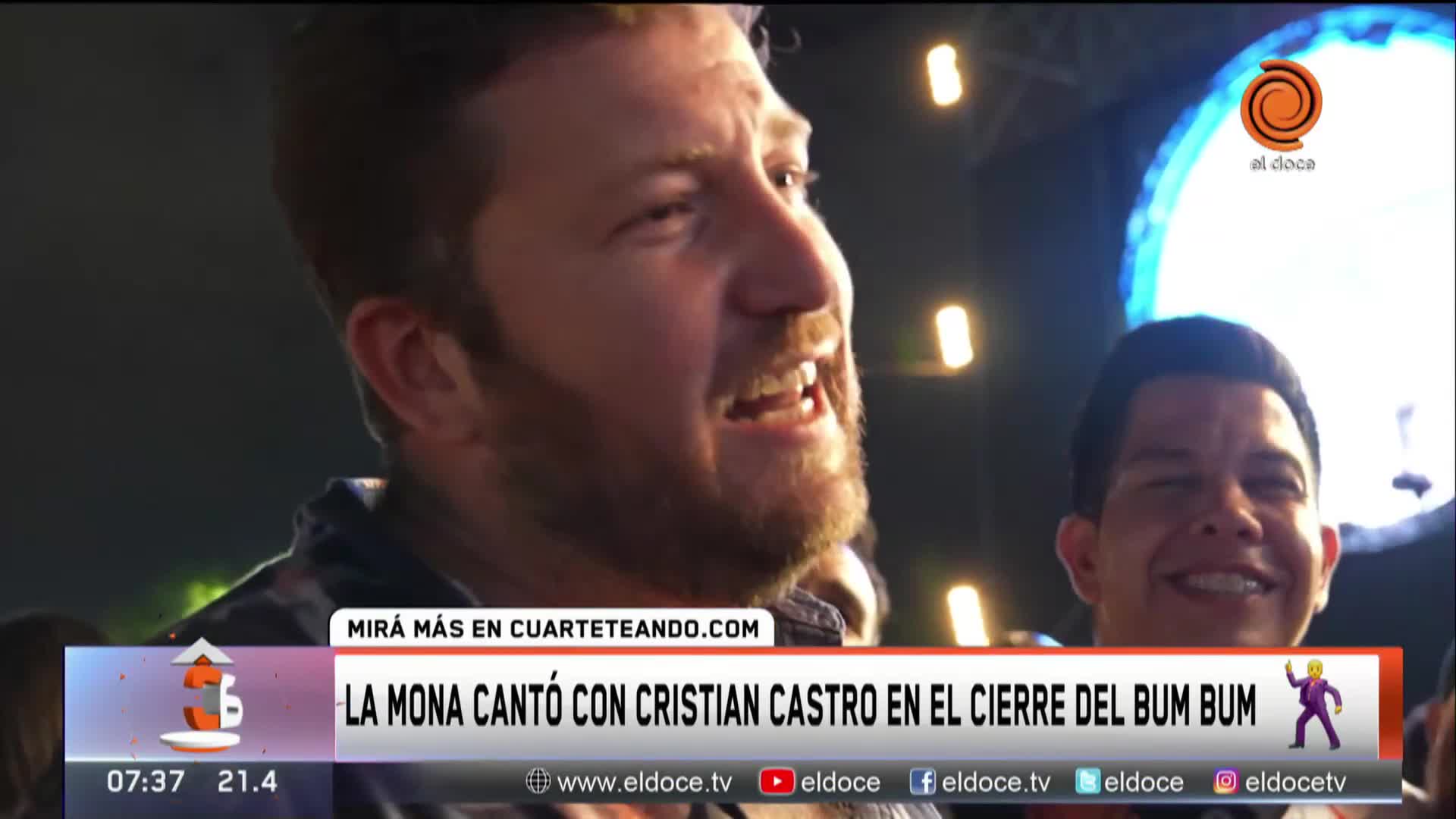 La Mona cerró el Bum Bum con Cristian Castro, Miranda y Magui Olave