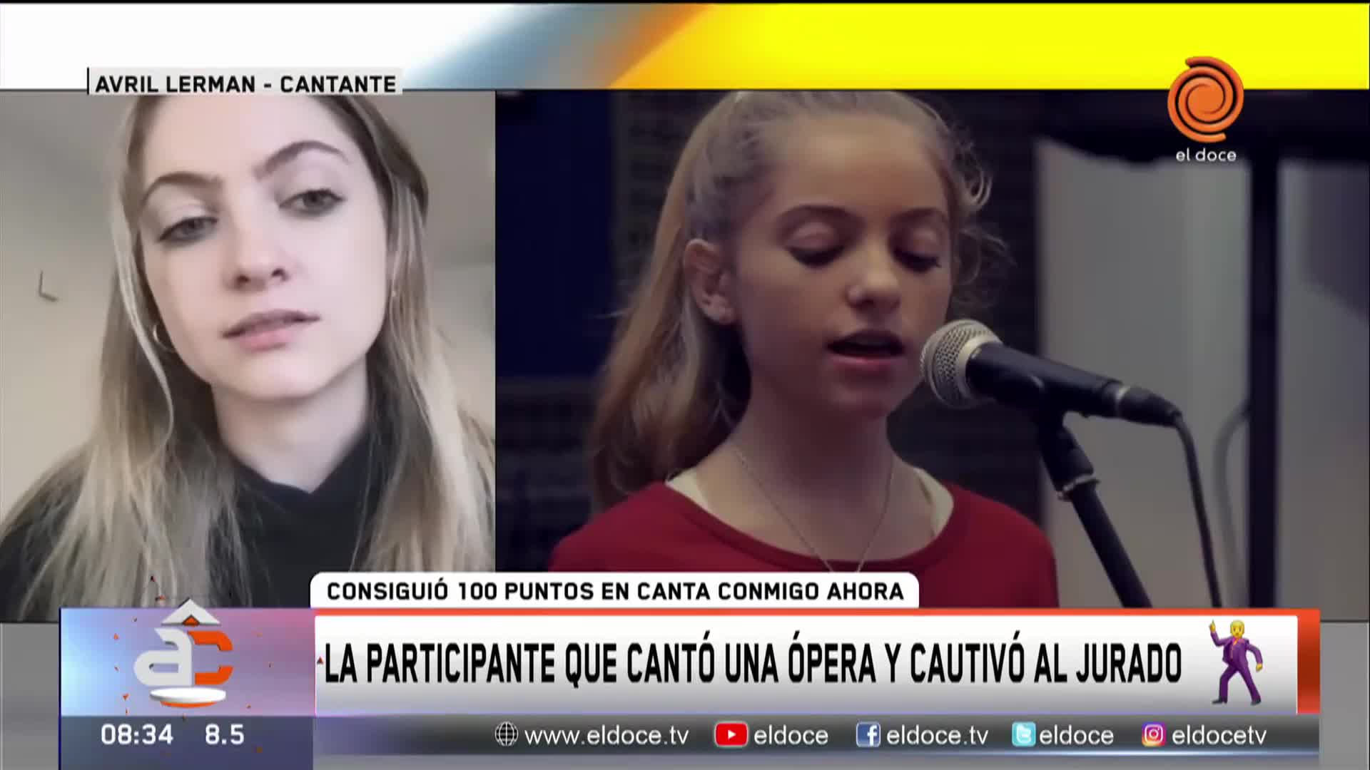 La santafesina que hizo parar a los 100 jurados de Canta Conmigo Ahora