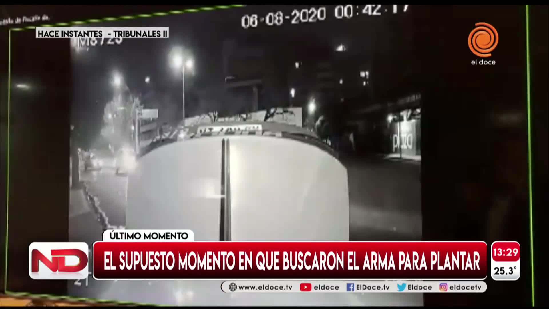 Caso Blas Correas: el video de los policías buscando "algo" en el baúl del patrullero