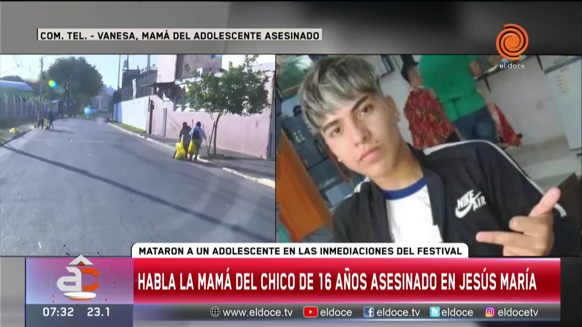 La mamá del adolescente asesinado en Jesús María contó qué pasó