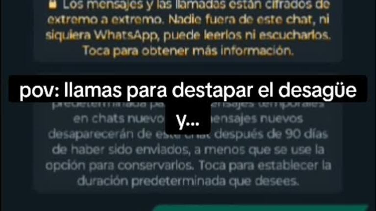 Quiso contratar un plomero y recibió una increíble respuesta