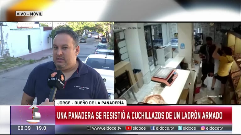 Se defendió a cuchillazos de un ladrón armado