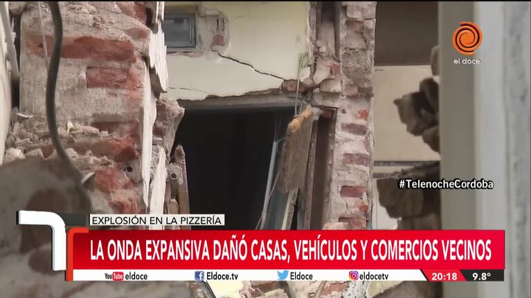 Un taxista quedó en la calle tras la explosión de la pizzería