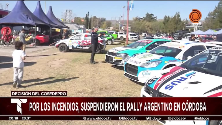 El alto riesgo de incendios hizo suspender el Rally Argentino en Córdoba