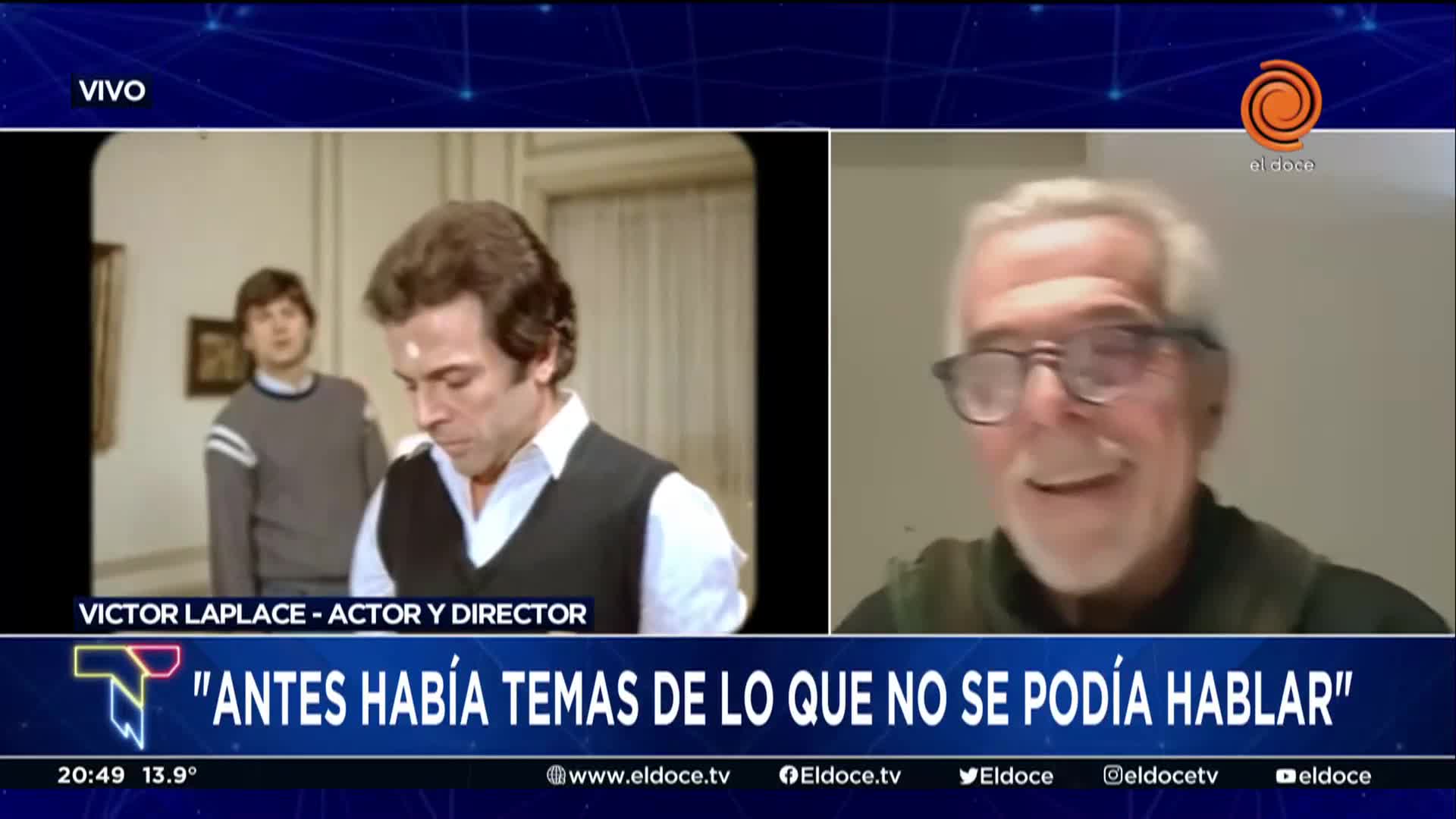 Víctor Laplace: “Trabajo para no entrar en la locura”