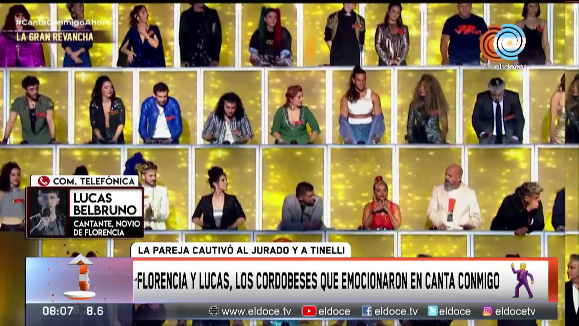 Lucas Belbruno expresó su amor por Florencia, la cantante ciega de la peatonal 