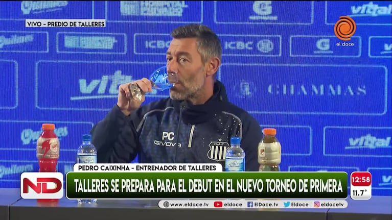 Sin refuerzos a la vista, Caixinha palpitó el debut de Talleres en el nuevo torneo