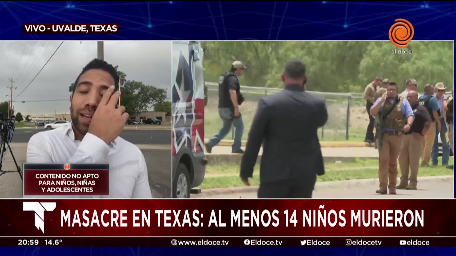 Masacre en una escuela de Texas: "Son horas muy críticas"