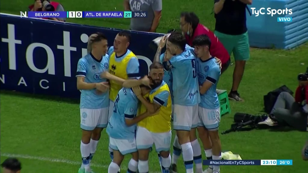 Susvielles y el 1-0 para Belgrano ante Rafaela