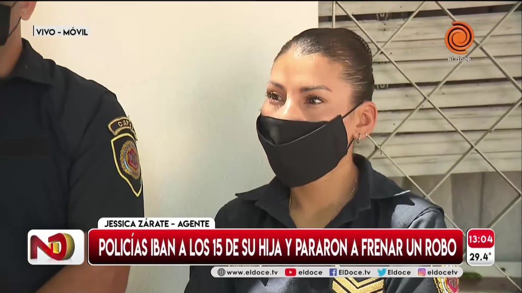 Policías iban al cumple de su hija y evitaron un robo en Córdoba