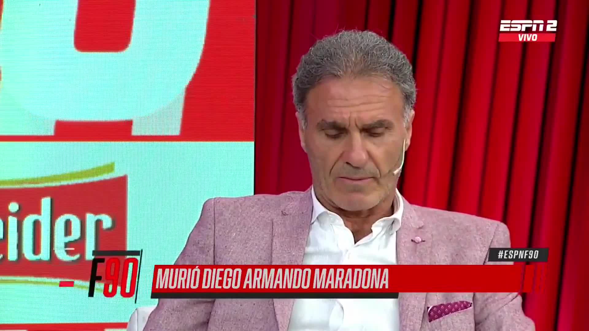 El dolor de Ruggeri por la muerte de Maradona