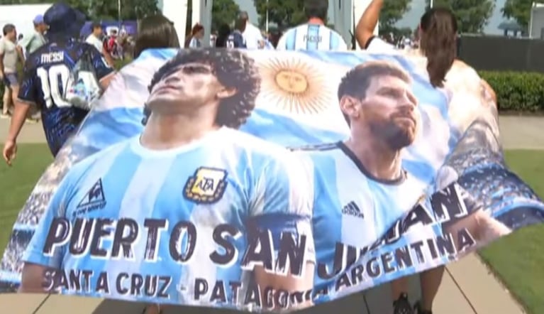 El Doce en el Mundial: los hinchas y sus pálpitos en el ingreso al estadio en Atlanta