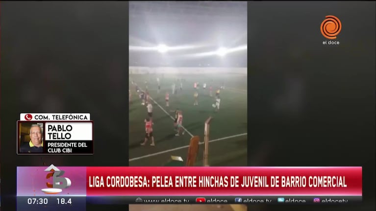 Batalla campal en un partido de la Liga Cordobesa