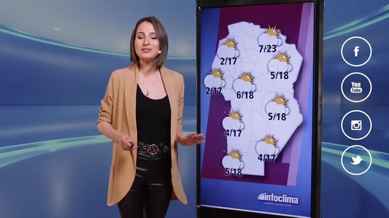 Sigue el frío y llega el viento del sur a Córdoba