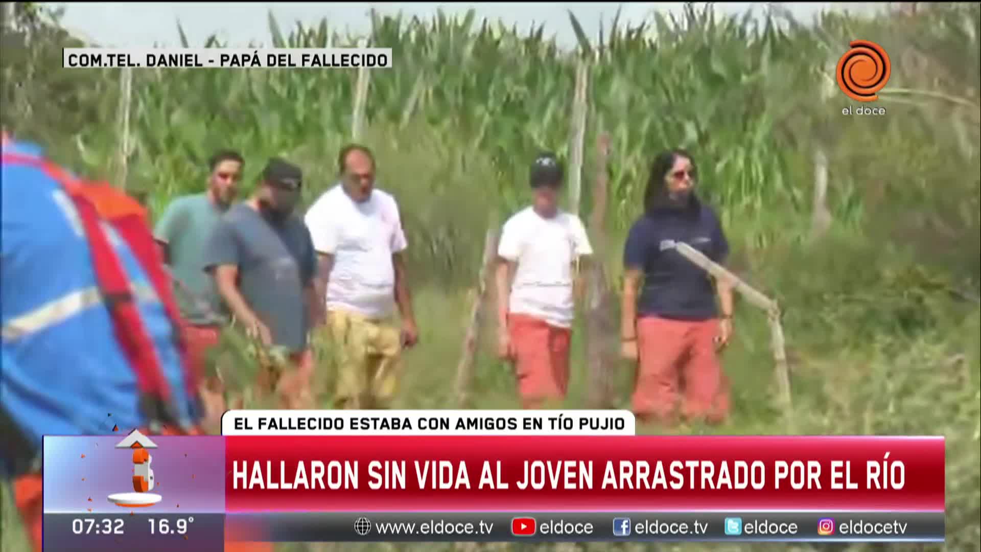 Su hijo fue arrastrado por el río y murió: el drama de un bombero