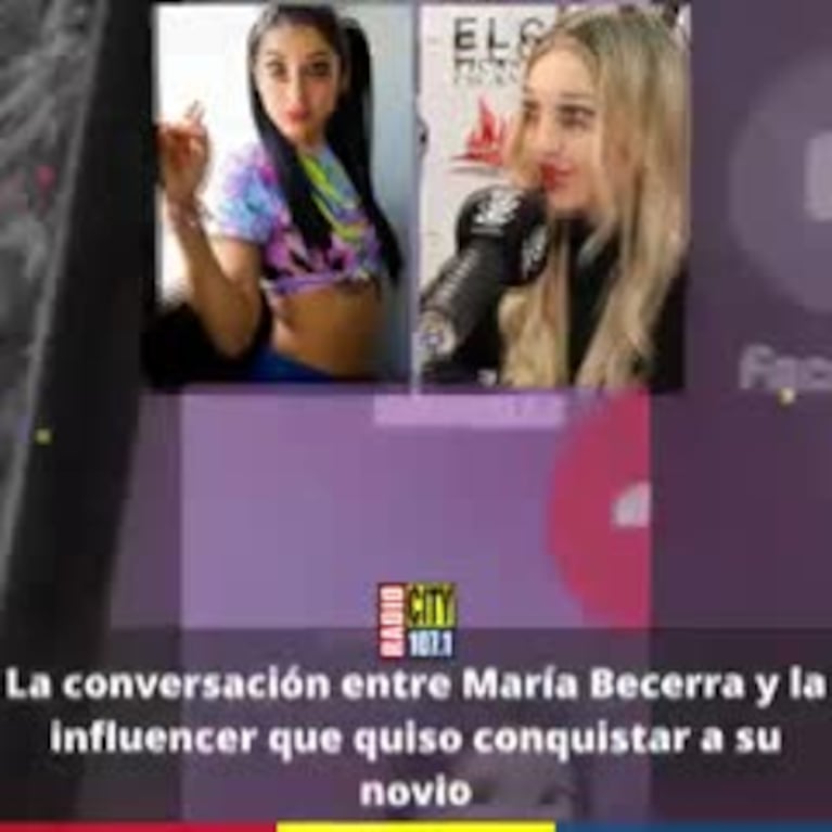 María Becerra llamó e insultó a una influencer 