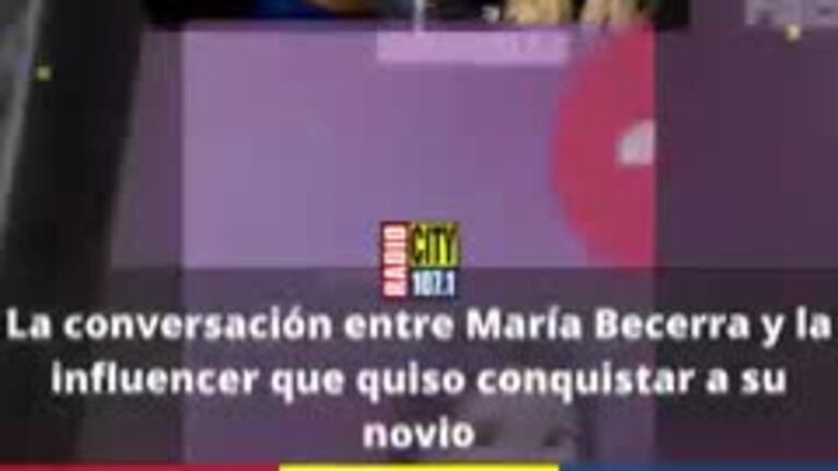 María Becerra llamó e insultó a una influencer