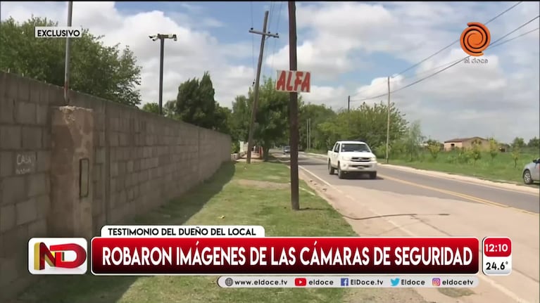Con un apriete mafioso, robaron los videos del asalto de los poliladrones