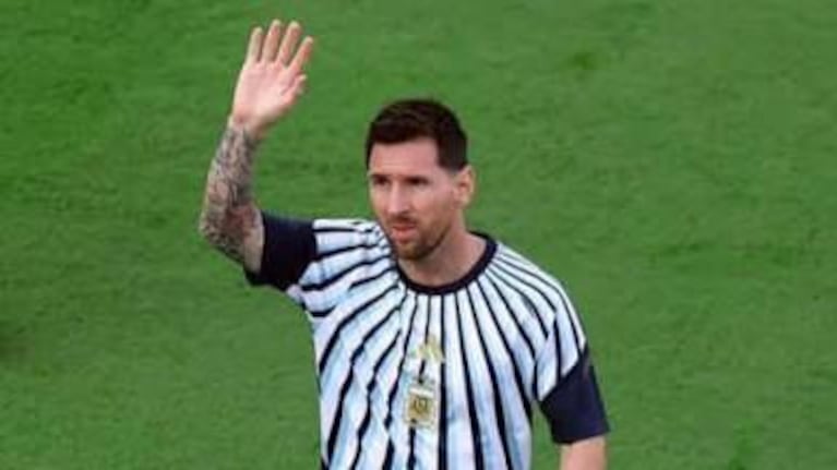 La ovación a Messi en el calentamiento de la Selección