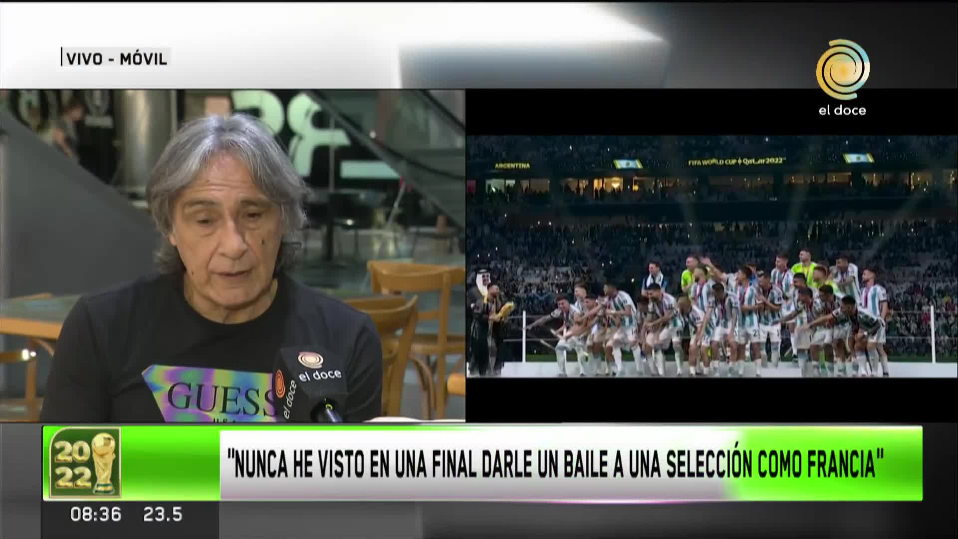 La Rana Valencia contó cómo vivió la final del Mundial Qatar 2022