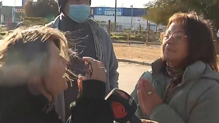 El cruce tras el operativo de desalojo de la feria de Armada Argentina