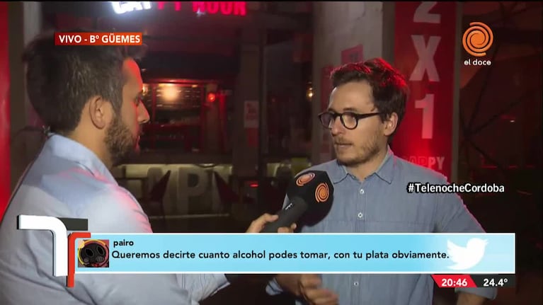 Por qué pretenden prohibir los 2x1 de bebidas alcohólicas en Córdoba