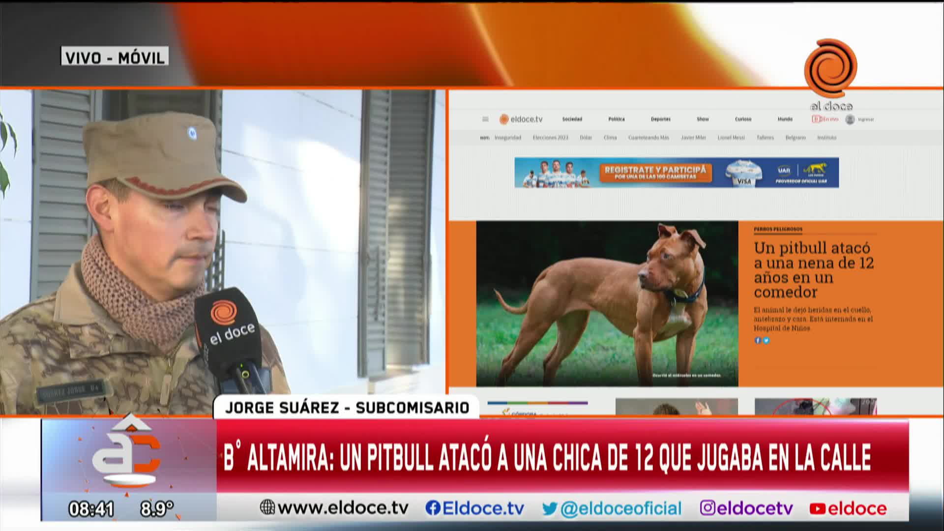 El pitbull que atacó a una nena no habría estado registrado