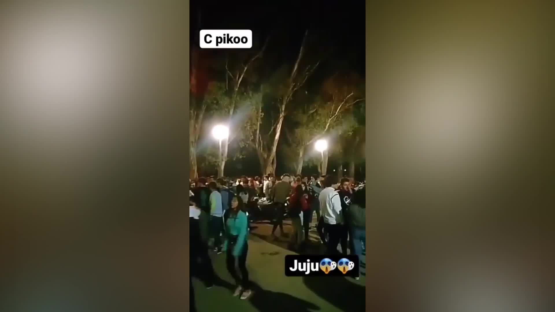 Se subieron a un patrullero durante una fiesta