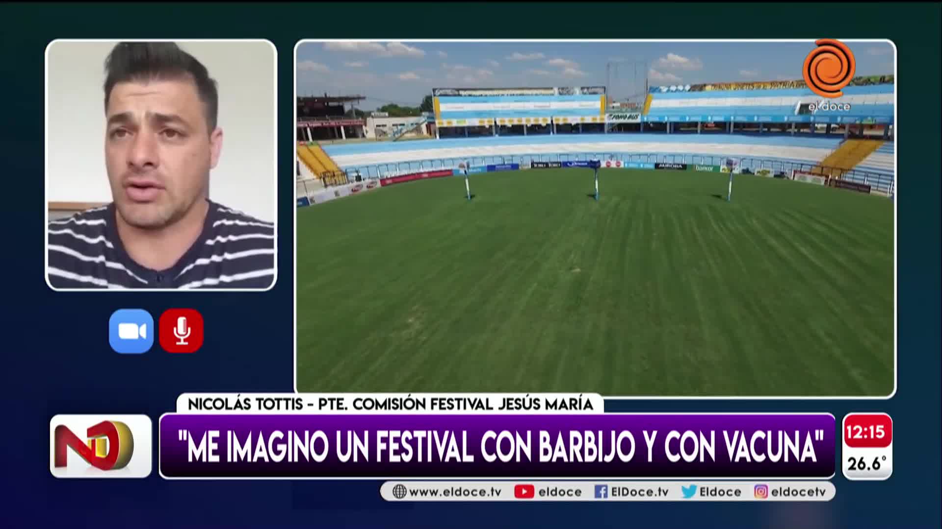 El Festival de Jesús María adhiere al pase sanitario