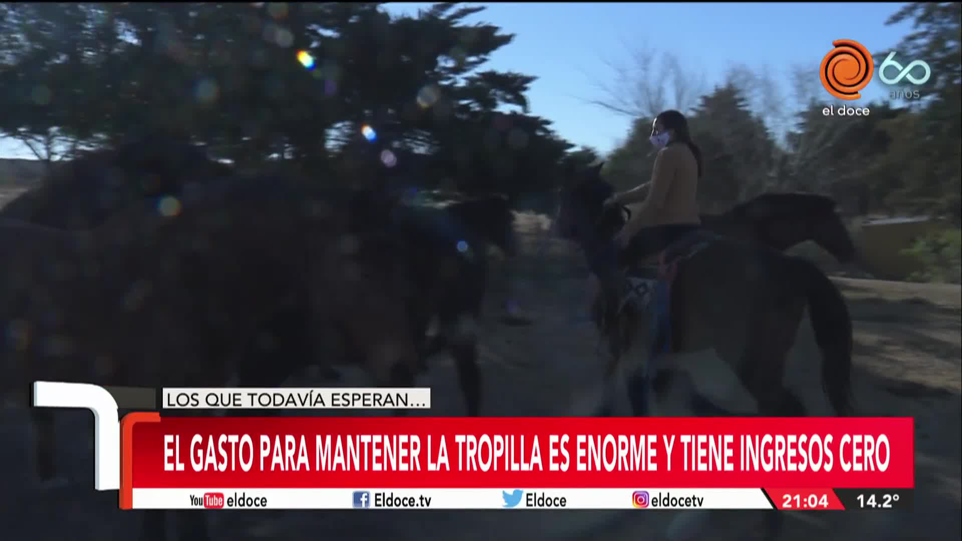 La crítica situación de una familia que vive de las cabalgatas en las Sierras