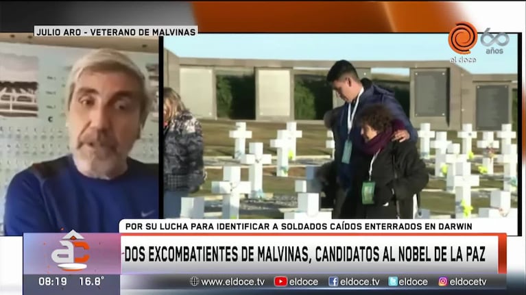 El ex combatiente argentino candidato al Nobel de la Paz