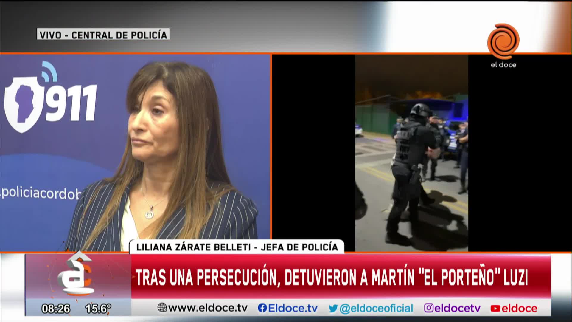 Cómo fue la persecución y detención del "Porteño" Luzi