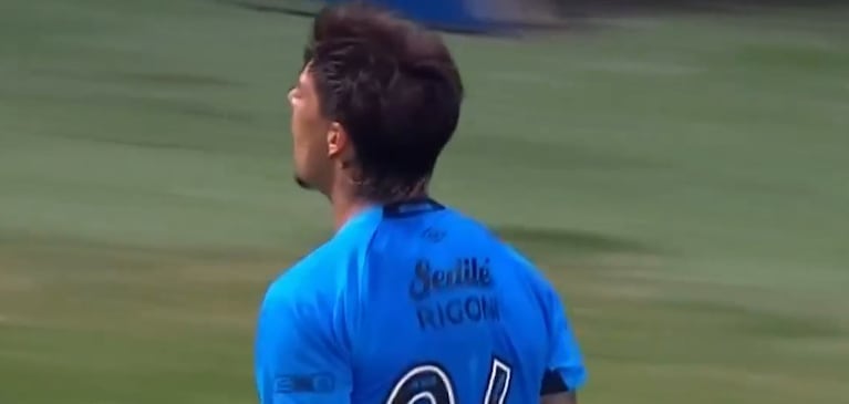 El gol de Rigoni para el 1 a 0 de Belgrano ante Atlético de Rafaela