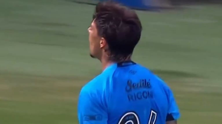 El gol de Rigoni para el 1 a 0 de Belgrano ante Atlético de Rafaela