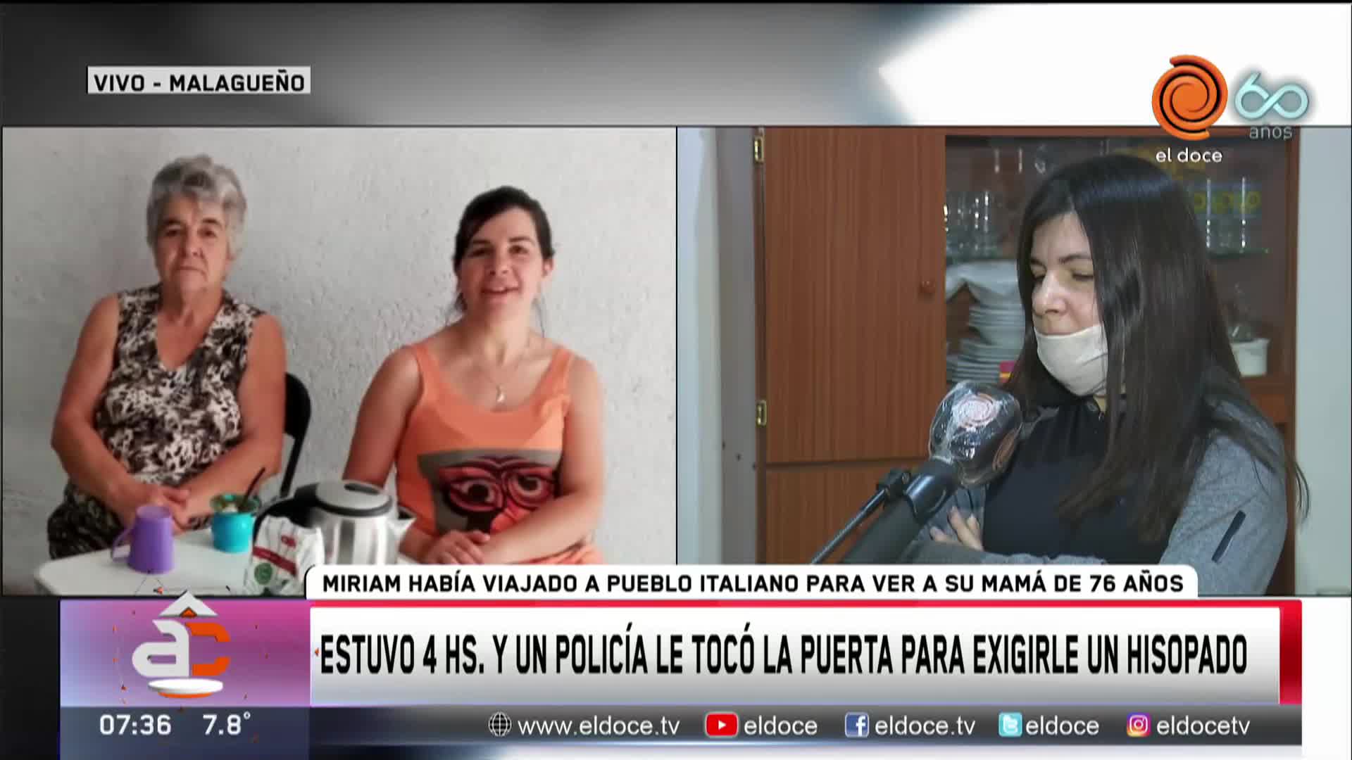 Viajó a ver a su mamá y casi termina presa