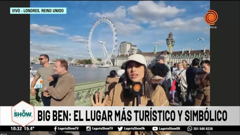 Flor Ferrero en el Big Ben: un recorrido por lo más turístico de Londres 