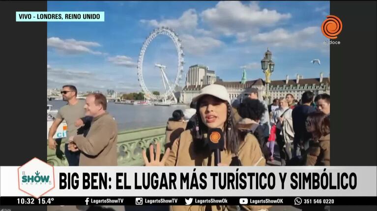 Flor Ferrero en el Big Ben: un recorrido por lo más turístico de Londres